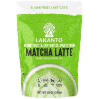 Lakanto Monkfruit Sweetened Matcha Latte - Case Of 8 - 10 Oz